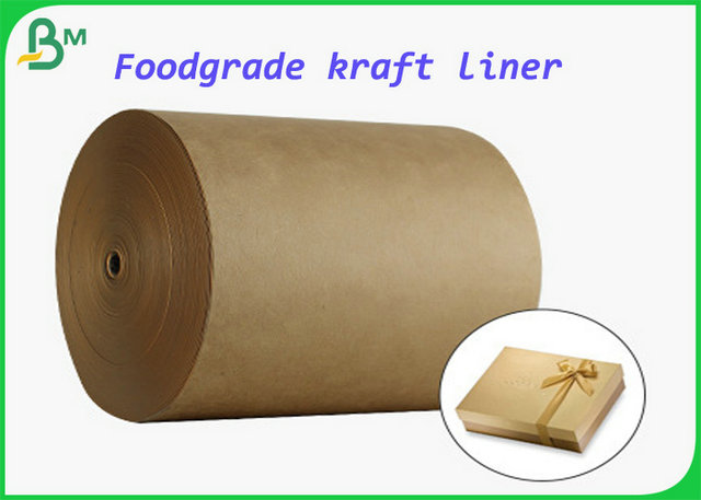 Foodgrade Kraft φύλλο εγγράφου σκαφών της γραμμής 300gsm 350gsm 400gsm με το πλάτος 790mm 1500mm