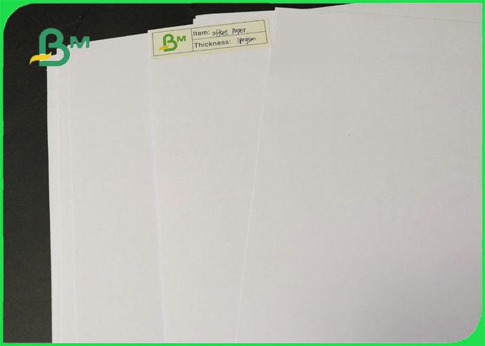 άσπρο χωρίς επίστρωση Woodfree φύλλο 61 εγγράφου όφσετ 55gsm 60gsm * 86cm για τα βιβλία