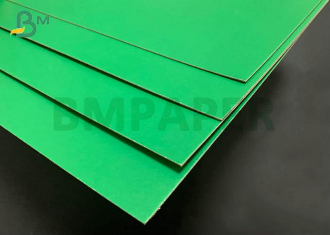  700 X 1000mm 1mm 2mm πράσινο ντυμένο χαρτόνι ακαμψίας χαρτονιού γκρίζο πίσω