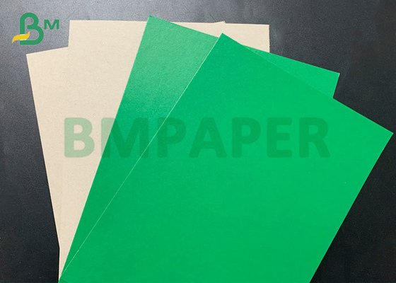 700 X 1000mm 1mm 2mm πράσινο ντυμένο χαρτόνι ακαμψίας χαρτονιού γκρίζο πίσω
