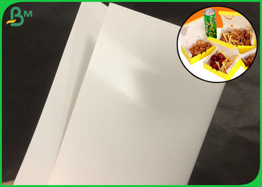 Άσπρο έγγραφο καλαθακιών με φαγητό χρώματος πιστοποίησης 300G FDA για το κιβώτιο εγγράφου