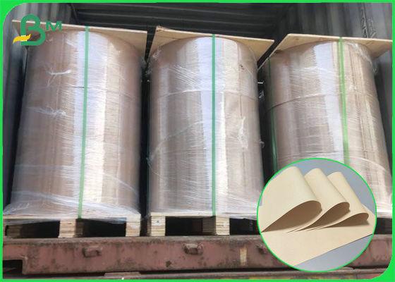 Τροφίμων βαθμού αβλαβές 50g 250g μπαμπού χαρτί της Kraft πολτού καφετί για την παραγωγή να τυλίξει