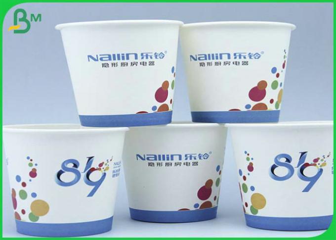 το άσπρο Cupstock έγγραφο 190g 210g για τα μίας χρήσης φλυτζάνια με το PE έντυσε αδιάβροχο