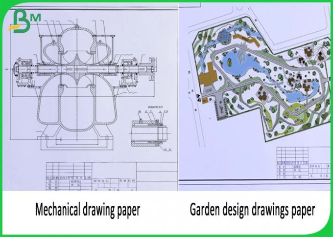 620 Χ 50m χιλ. εγγράφου σχεδιαστών για το πάχος σχεδίων σχεδίου κήπων 20lb