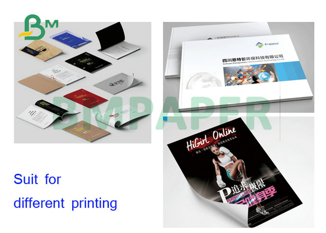 80gsm 100gsm 120gsm 640 X 900mm ντυμένο μεταλλίνη διπλό πλαισιωμένο έγγραφο για την εκτύπωση Inkjet