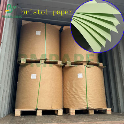 Λείο χαρτί Bristol 300gsm 350gsm ανοιχτό πράσινο για συσκευασία δώρου 571 x 724mm
