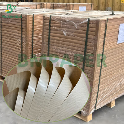 38gm 40gm MG Kraft Ribbed Paper Brown In Roll για τσάντες δώρων και τσάντες μεταφοράς