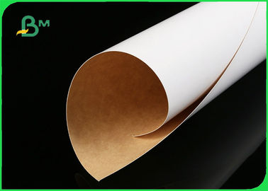 άσπρο ντυμένο Kraft πίσω έγγραφο 200g 250g CKB για τα τρόφιμα κιβωτίων τηγανιτών πατατών άμεσα