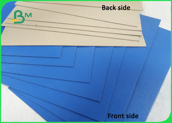 Στιλπνό μπλε χαρτόνι φακέλλων χαρτιού ζωγραφικής με την γκρίζα πλάτη 1.0mm