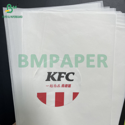 12 "x 12" 38grs 50grs λευκό Greaseproof Kebabs φύλλα χαρτιού Κιτ 6 Κιτ 7