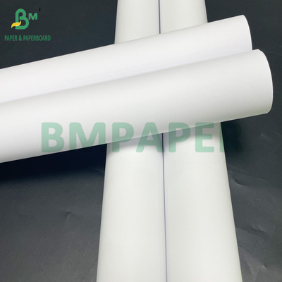 Φωτεινό λευκό 24lb 28lb χρώμα Inkjet Ματ επικαλυμμένο Bond Paper Roll 36inch x 150ft