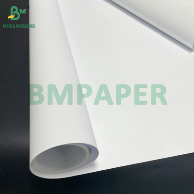 Φωτεινό λευκό 24lb 28lb χρώμα Inkjet Ματ επικαλυμμένο Bond Paper Roll 36inch x 150ft