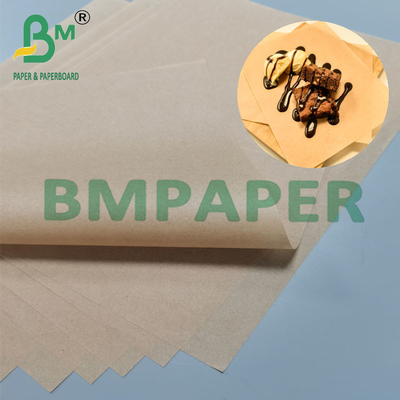 34g 635mm πλάτος Τροφικό μη λευκό χαρτί με ανθεκτικά στα λιπαρά πυριτικά