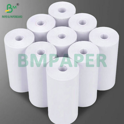 Καλή λευκότητα 55g 80mm x 80mm Θερμική απόδειξη Χάρτη POS Roll Για εκτύπωση