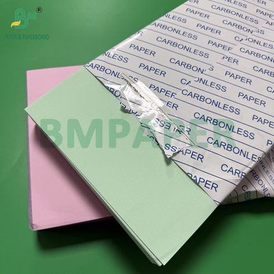 55 - 80gm Χάρτινο χαρτί CF χωρίς άνθρακα για αποδείξεις Χαλάρωτο ροζ πράσινο μπλε κίτρινα φύλλα