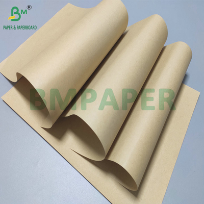 Δασελίδα ξύλου υψηλής αντοχής 60g 80g Brown Kraft Paper Roll για χαρτοσακούλες