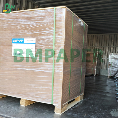 40 - 80gm MG Brown Ribbed Kraft Paper FDA Εγκρίθηκε για συσκευασία τροφίμων
