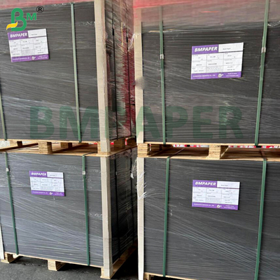 120g 130g 140g Καθαρό μαύρο ανθεκτικό στην πτυχή μαύρο χαρτόνι για κουτιά δώρων συσκευασία DIY
