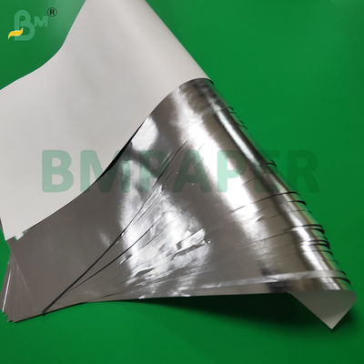 Μονής όψης ασημί μεταλλικό χαρτί αλουμινίου αντοχής σε υγρασία για ετικέτες μπύρας 70g