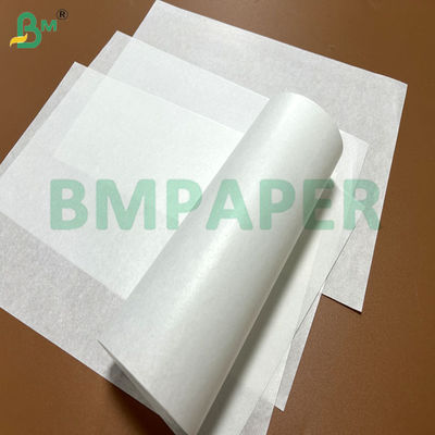 40gsm 45gsm Λευκό Παρθένο Κραφτ Χαρτί Περιτυλίγματος με Κερί Για Συσκευασία Σάντουιτς 18x18