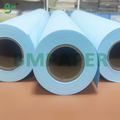 Διπλής Όψης Μπλε Ρολά Χαρτιού 80gsm για Σχέδια Μηχανικών