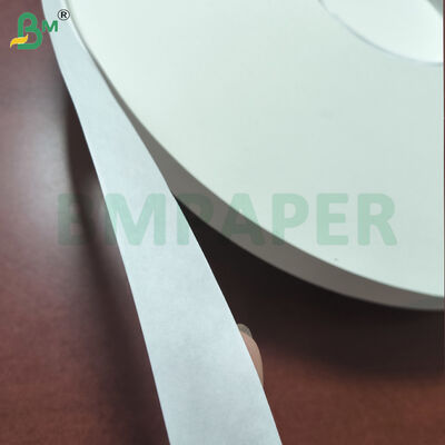 Κομμένα Ρολά Λευκού Χαρτιού Kraft για Συσκευασία Καλαμακίων 24gsm 35mm Ρολό