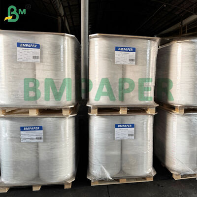 Κομμένα Ρολά Λευκού Χαρτιού Kraft για Συσκευασία Καλαμακίων 24gsm 35mm Ρολό