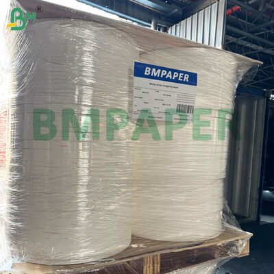 Κομμένα Ρολά Λευκού Χαρτιού Kraft για Συσκευασία Καλαμακίων 24gsm 35mm Ρολό