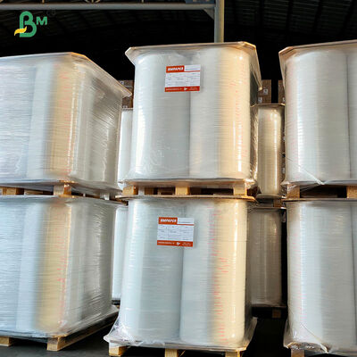 28 γραμμάρια χαρτί περιτυλίγματος για καλαμάκια ποιότητας τροφίμων, λευκό, πλάτους 32mm 35mm 37mm, σε ρολό