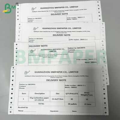 Χάρτινο φύλλο χωρίς άνθρακα με πολλαπλά χρώματα CFB CFB CB για διπλή μορφή