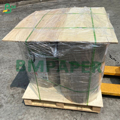 Μηχανικά γυαλισμένο καφέ ριμπέ χαρτί κραφτ για σακούλες και φακέλους