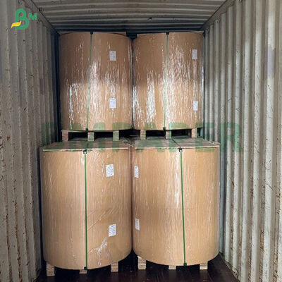 120gsm Λευκό χαρτί Kraft υψηλής ελαστικότητας για ρολό τσάντας αγορών