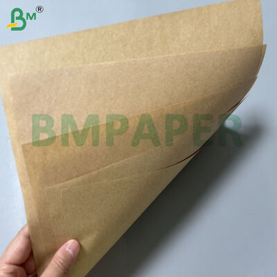 Ανθεκτικό στο λίπος χαρτί 60gsm 70gsm καφέ χρώματος για μαργαρίνη 1000mm 1100mm