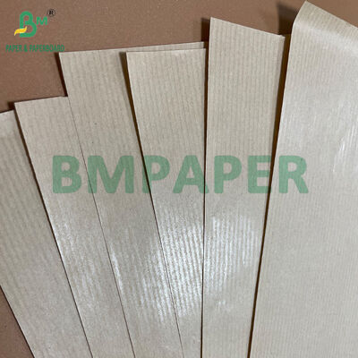 38gm 40gm MG Kraft Ribbed Paper Brown In Roll για τσάντες δώρων και τσάντες μεταφοράς