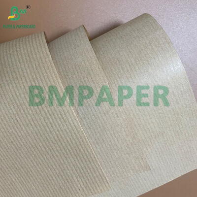 38gm 40gm MG Kraft Ribbed Paper Brown In Roll για τσάντες δώρων και τσάντες μεταφοράς