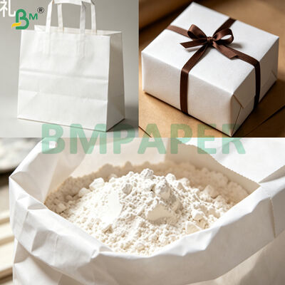Χαρτί Kraft Παρθένο Λευκό Τροφίμων 40gsm-150gsm για Κατασκευή Σακούλας