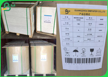 Ανακυκλωμένο Bobina De Papel Kraft 110 - 220gm Αδιάβροχο για συσκευασία