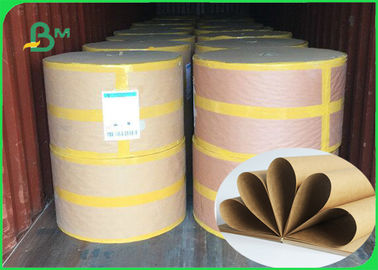 250 / 300 / 300gm Καλή αντοχή Επιφάνεια Λάμψη Kraft Paper Roll Για συσκευασία