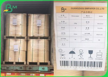 FDA 60gm Άλευρο χαρτί Kraft 15mm Roll για την κατασκευή καλαμιών χαρτιού