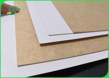 άσπρο ντυμένο Kraft πίσω έγγραφο 200g 250g CKB για τα τρόφιμα κιβωτίων τηγανιτών πατατών άμεσα