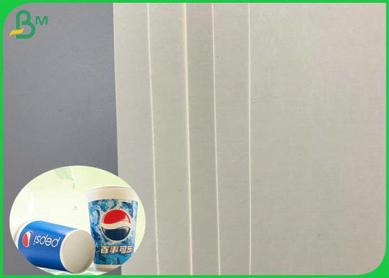 το άσπρο Cupstock έγγραφο 190g 210g για τα μίας χρήσης φλυτζάνια με το PE έντυσε αδιάβροχο