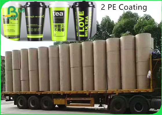 330 + 12 + 15 έγγραφο Cupstock επιστρώματος GSM 2PE για τα κρύα φλυτζάνια ποτών